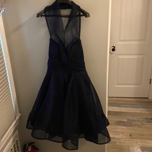 Beautiful navy Hurbie Dress- Jadore brand.